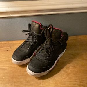 Nike Air Jordan 5 Retro GS 440892-029 Black 'Deadly Pink' Size 6.5y Sneaker.
